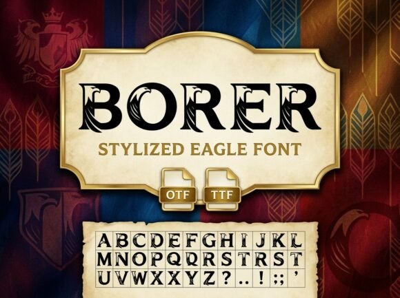 Borer Font for Creative Projects