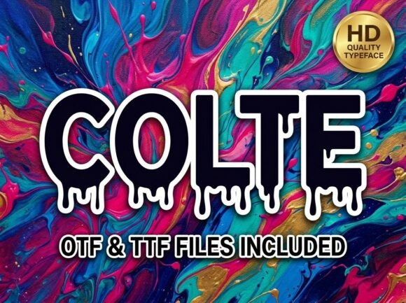 Colte: A Bold Display Font for Creative Energy