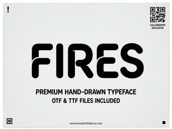 Fires Font for Creative Projects