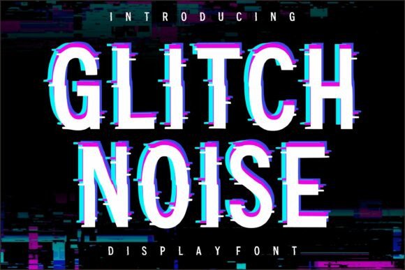 Glitch Noise Font for Bold Branding