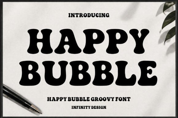 Happy Bubble Font for Creative Makers