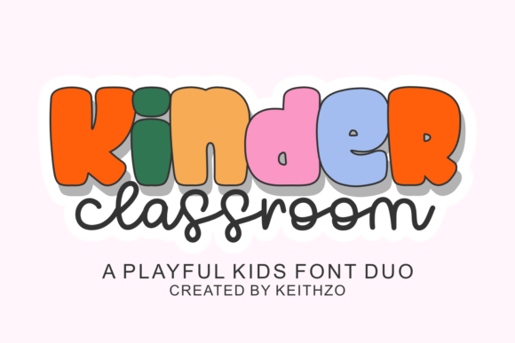 Kinder Classroom Font for Business Branding